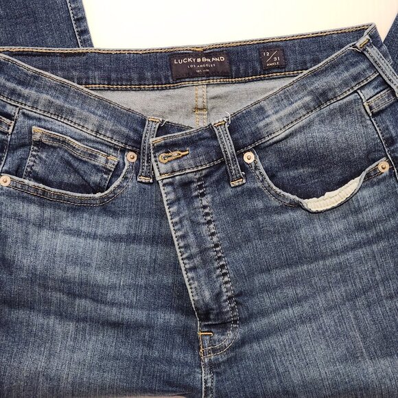 Lucky Brand Jeans, size 12 (31), ankle, skinny jeans, high rise Bridgette - Picture 3 of 4